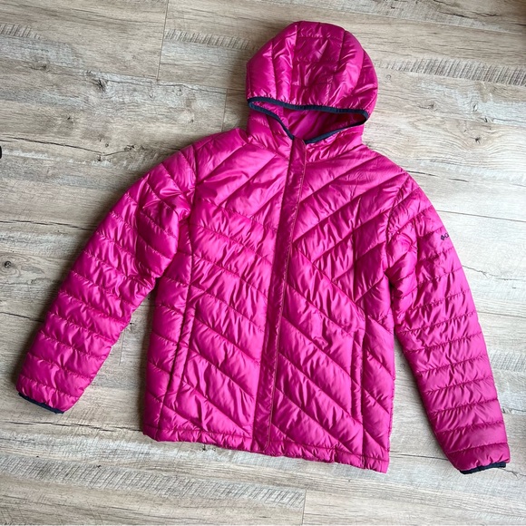 Columbia Pink Hooded Puffer Coat